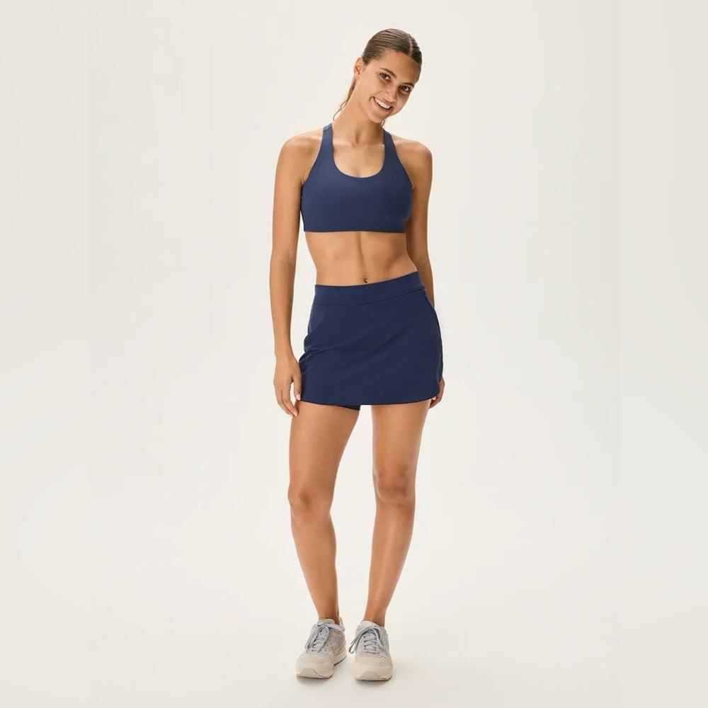 Outdoor Voices The Exercise 3" Skort XS Navy Blue Active Athleisure Skirt Shorts